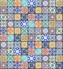 VINTAGE TILES fotótapéta, poszter, vlies alapanyag, 225x250 cm