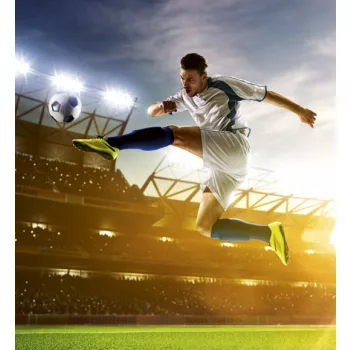   SOCCER PLAYER fotótapéta, poszter, vlies alapanyag, 225x250 cm