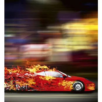   SPEEDING CAR fotótapéta, poszter, vlies alapanyag, 225x250 cm