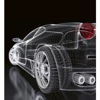   CAR MODEL DARK fotótapéta, poszter, vlies alapanyag, 225x250 cm