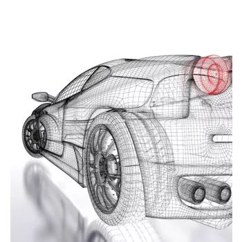   CAR MODEL LIGHT fotótapéta, poszter, vlies alapanyag, 225x250 cm