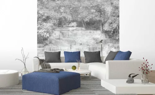 Vízesés fotótapéta, poszter, vlies alapanyag, 225x250 cm
