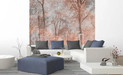 Színes erdő fotótapéta, poszter, vlies alapanyag, 225x250 cm