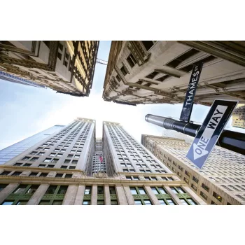   BROADWAY SKYSCRAPERS fotótapéta, poszter, vlies alapanyag, 375x250 cm