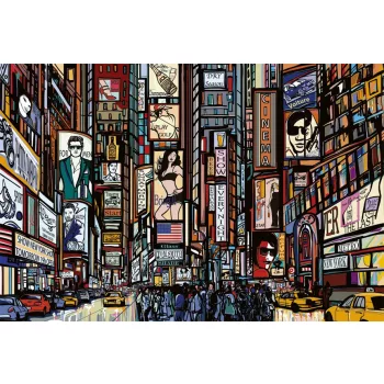   TIMES SQUARE fotótapéta, poszter, vlies alapanyag, 375x250 cm