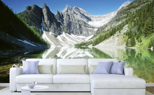 LAKE AGNES fotótapéta, poszter, vlies alapanyag, 375x250 cm