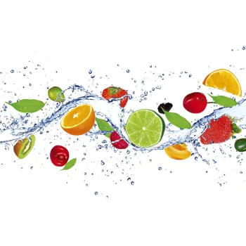   FRUITS IN WATER fotótapéta, poszter, vlies alapanyag, 375x250 cm