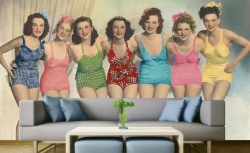 CHARMING LADIES fotótapéta, poszter, vlies alapanyag, 375x250 cm