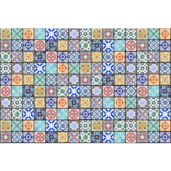   VINTAGE TILES fotótapéta, poszter, vlies alapanyag, 375x250 cm