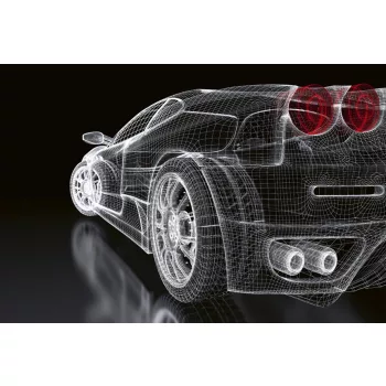   CAR MODEL DARK fotótapéta, poszter, vlies alapanyag, 375x250 cm