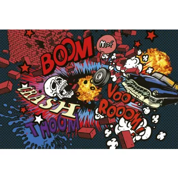 CAR CRASH fotótapéta, poszter, vlies alapanyag, 375x250 cm