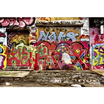   GRAFFITI STREET fotótapéta, poszter, vlies alapanyag, 375x250 cm