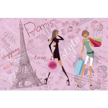   PARIS STYLE fotótapéta, poszter, vlies alapanyag, 375x250 cm