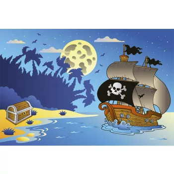   PIRATE SHIP fotótapéta, poszter, vlies alapanyag, 375x250 cm