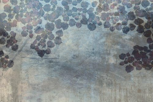 Kék levelek fotótapéta, poszter, vlies alapanyag, 375x250 cm