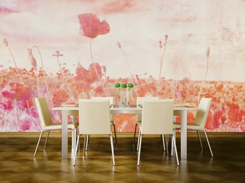 Pipacsok fotótapéta, poszter, vlies alapanyag, 375x250 cm