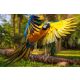 Vlies Fotótapéta - Beautiful colourful parrot - 375x250 cm