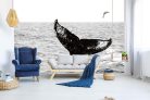 Vlies Fotótapéta - Whale in the sea - 375x250 cm