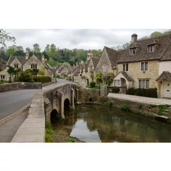 Vlies Fotótapéta - Cotswold village - 375x250 cm