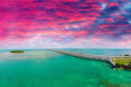 Vlies Fotótapéta - Florida Keys bridge - 375x250 cm