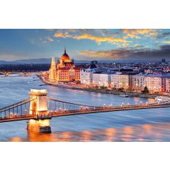 Vlies Fotótapéta - Budapest chain bridge - 375x250 cm