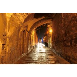 Vlies Fotótapéta - Night street in Jerusalem - 375x250 cm