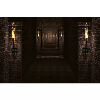 Vlies Fotótapéta - Castle corridor - 375x250 cm