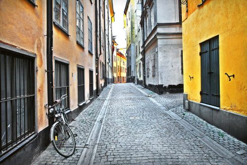 Vlies Fotótapéta - Stockholm old street - 375x250 cm