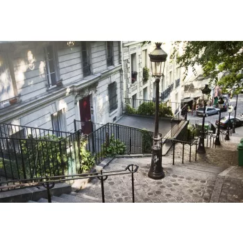 Vlies Fotótapéta - Stairs in Montmartre - 375x250 cm