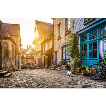 Vlies Fotótapéta - Old historical village - 375x250 cm