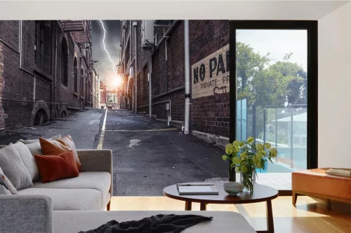Vlies Fotótapéta - Old alley - 375x250 cm