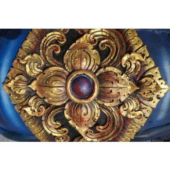 Vlies Fotótapéta - Low relief golden flower - 375x250 cm
