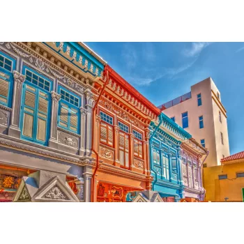   PERANAKAN ARCHITECTURE fotótapéta, poszter, vlies alapanyag, 375x250 cm