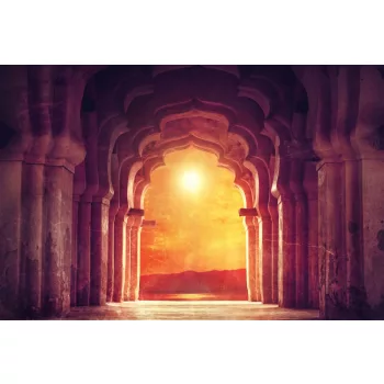 Vlies Fotótapéta - Arch in ancient temple - 375x250 cm