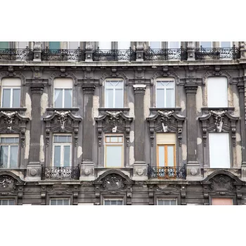   Vlies Fotótapéta - Facade of old house by Hültl - 375x250 cm