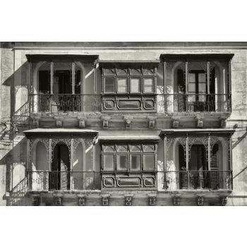 Vlies Fotótapéta - Maltese balconies  - 375x250 cm
