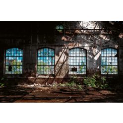   Vlies Fotótapéta - Abandoned industrial interior  - 375x250 cm