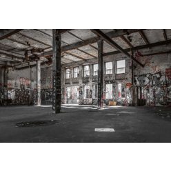 Vlies Fotótapéta - Abandoned warehouse - 375x250 cm