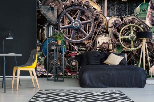 SPROCKETS AND WHEELS fotótapéta, poszter, vlies alapanyag, 375x250 cm