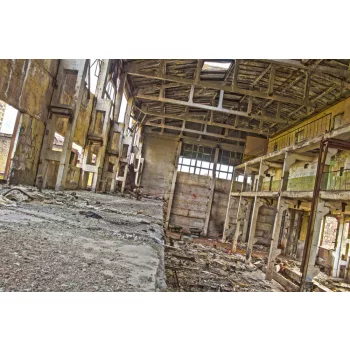 Vlies Fotótapéta - Factory from inside - 375x250 cm
