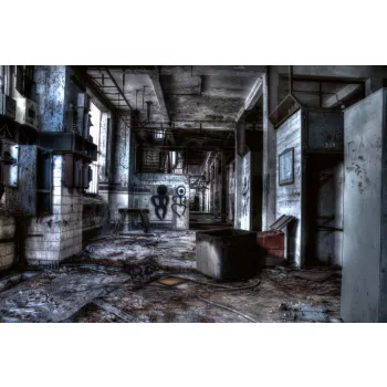Vlies Fotótapéta - Old corridor  - 375x250 cm