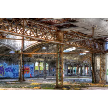 Vlies Fotótapéta - Metal structure - 375x250 cm