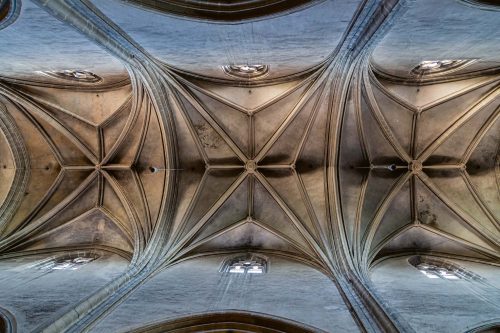 Vlies Fotótapéta - Bourg en Bresse cathedral - 375x250 cm