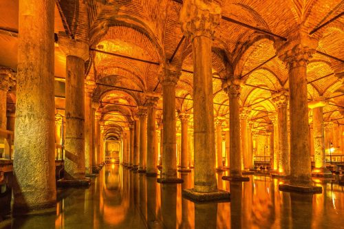 Vlies Fotótapéta - The Basilica Cistern - 375x250 cm
