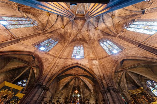 Vlies Fotótapéta - Gothic quarter of Barcelona - 375x250 cm