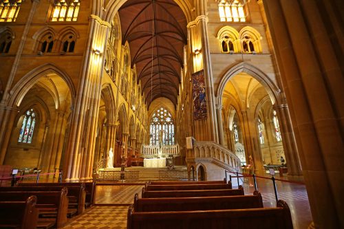 Vlies Fotótapéta - St Mary's Cathedral, Sydney - 375x250 cm