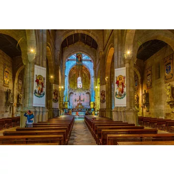   Vlies Fotótapéta - Cathedral in Braga, Portugal - 375x250 cm