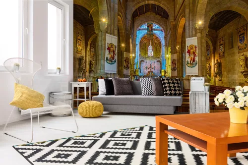 Vlies Fotótapéta - Cathedral in Braga, Portugal - 375x250 cm