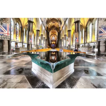 Vlies Fotótapéta - Salisbury Cathedral - 375x250 cm