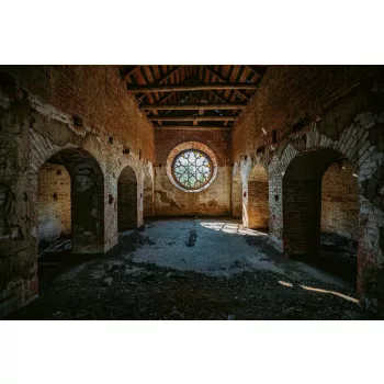Vlies Fotótapéta - Old abandoned castle - 375x250 cm